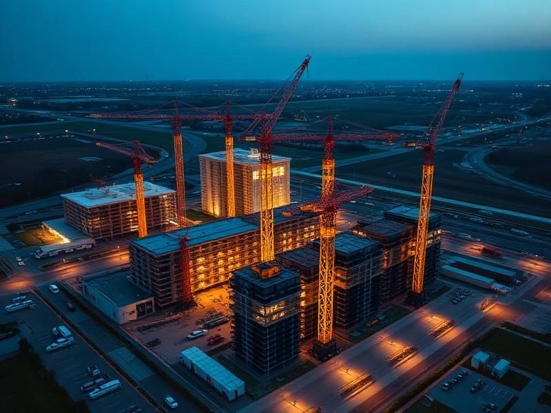 Drone monitoring of construction site progress